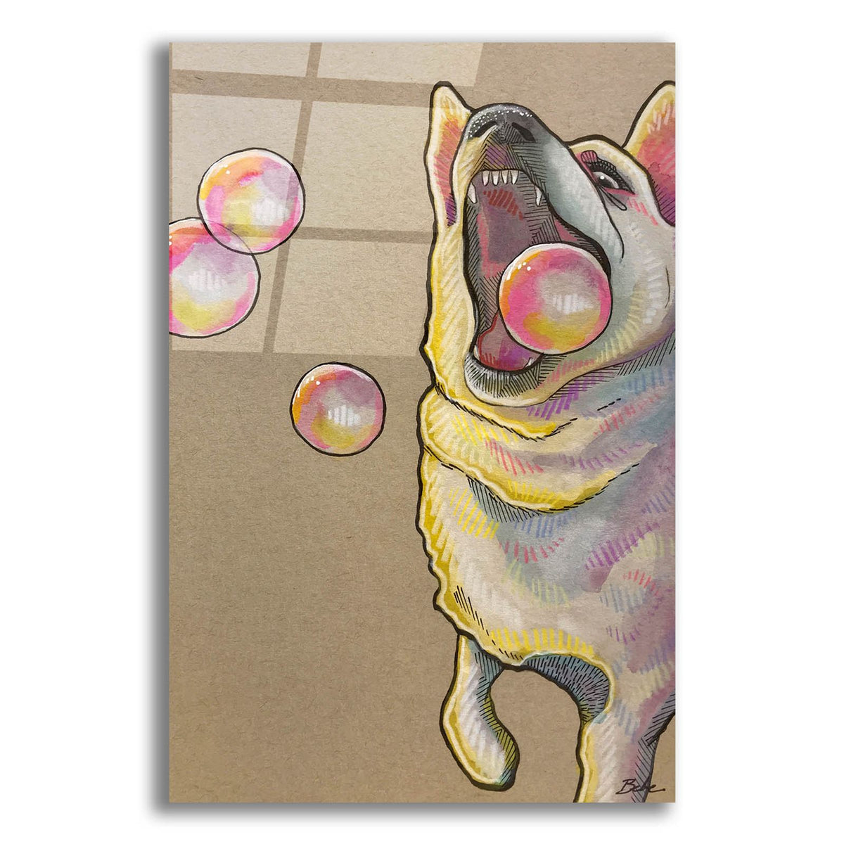 Play Bubble by Bebe Keith acrylic glass wall art