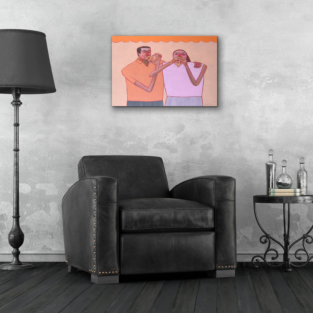 Pretzeling by Bebe Keith - 24x16 acrylic wall art in a room