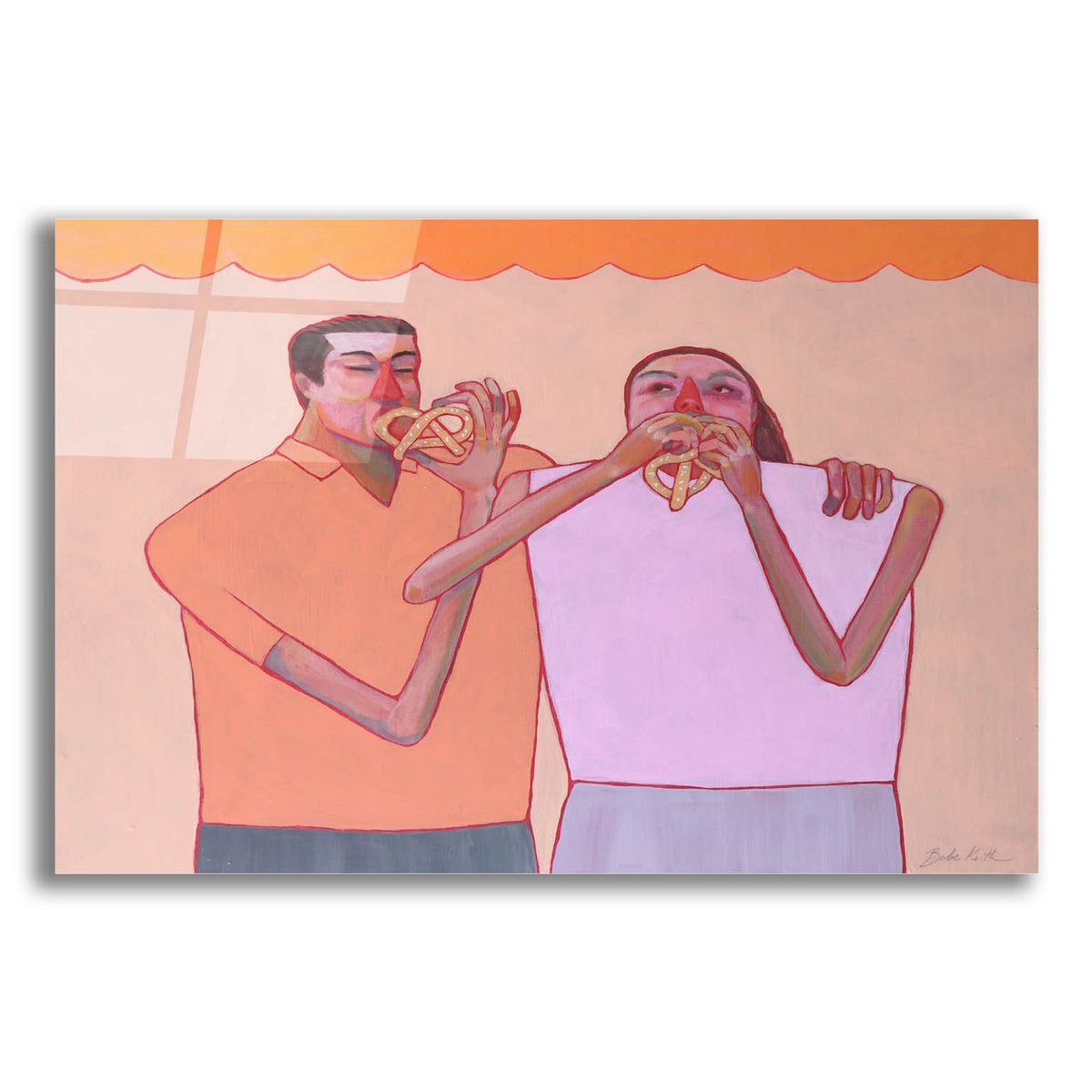 Pretzeling by Bebe Keith acrylic glass wall art