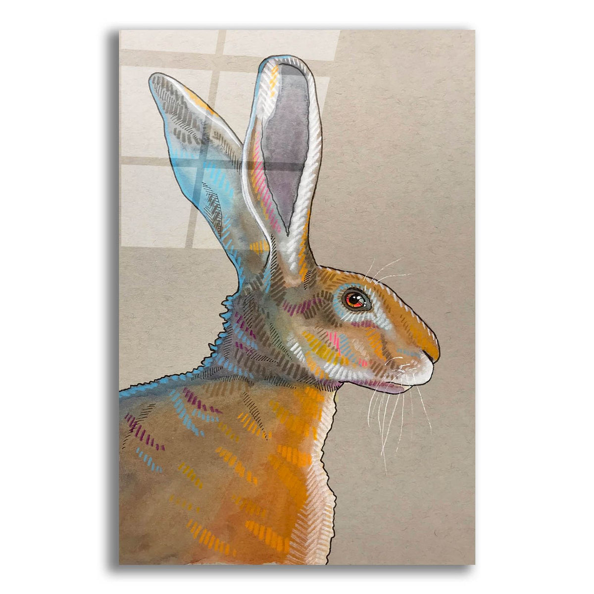 Rabbit Ears by Bebe Keith acrylic glass wall art
