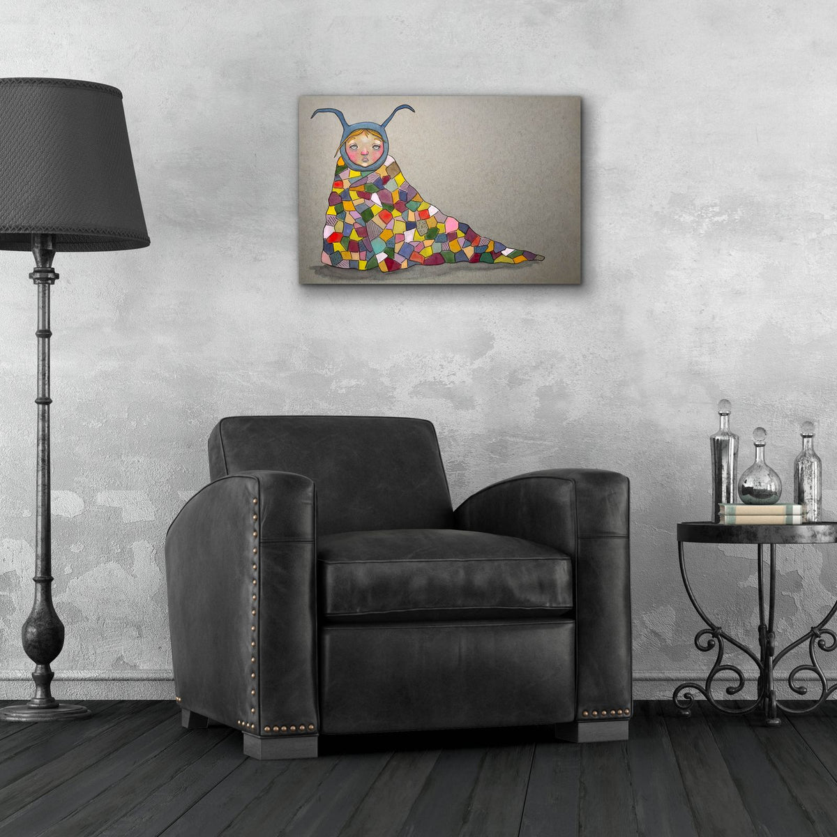 Security Blanket by Bebe Keith - 24x16 acrylic wall art in a room