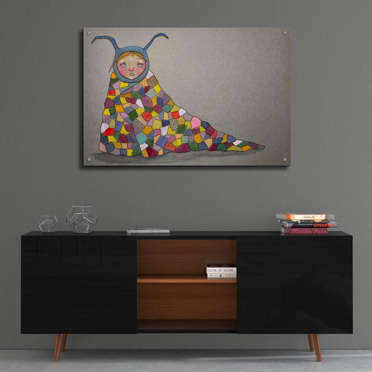 Security Blanket by Bebe Keith - 36x24 acrylic wall art in a room