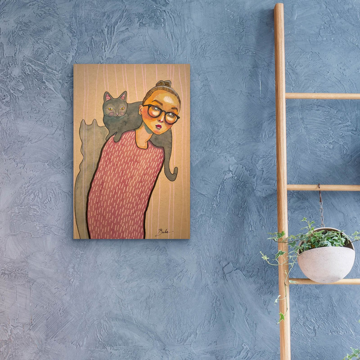 Shadowing by Bebe Keith - 16x24 acrylic wall art in a room