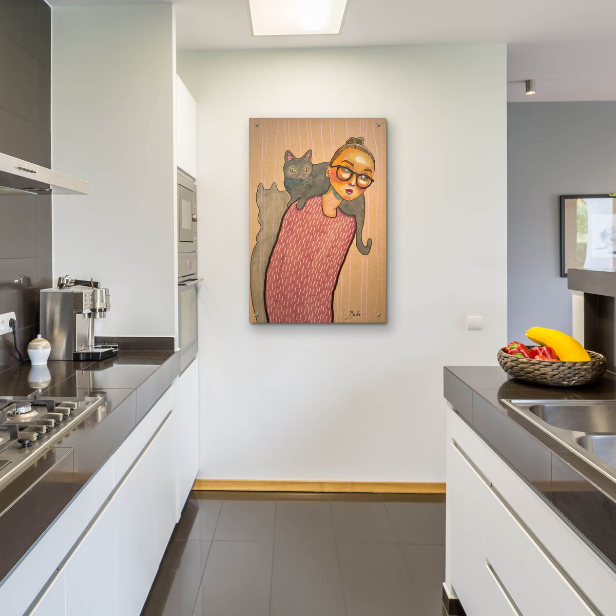 Shadowing by Bebe Keith - 24x36 acrylic wall art in a room