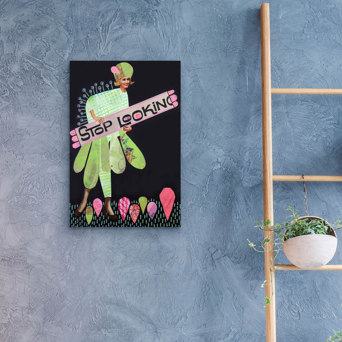 Stop Looking by Bebe Keith - 16x24 acrylic wall art in a room