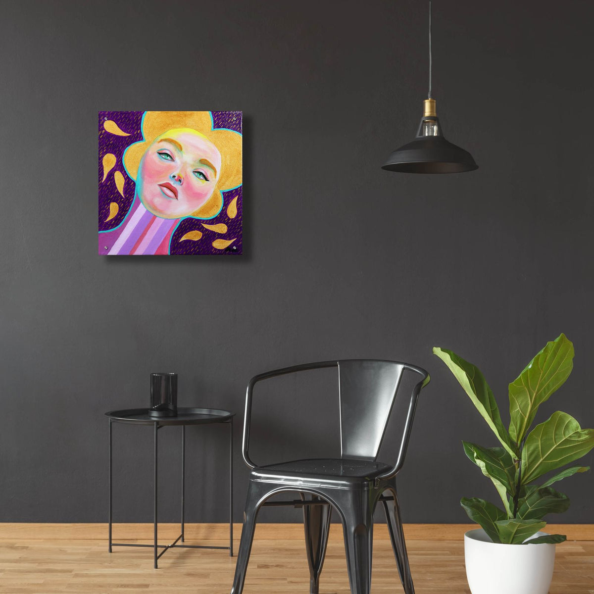 Suspended Stars by Bebe Keith - 24x24 acrylic wall art in a room