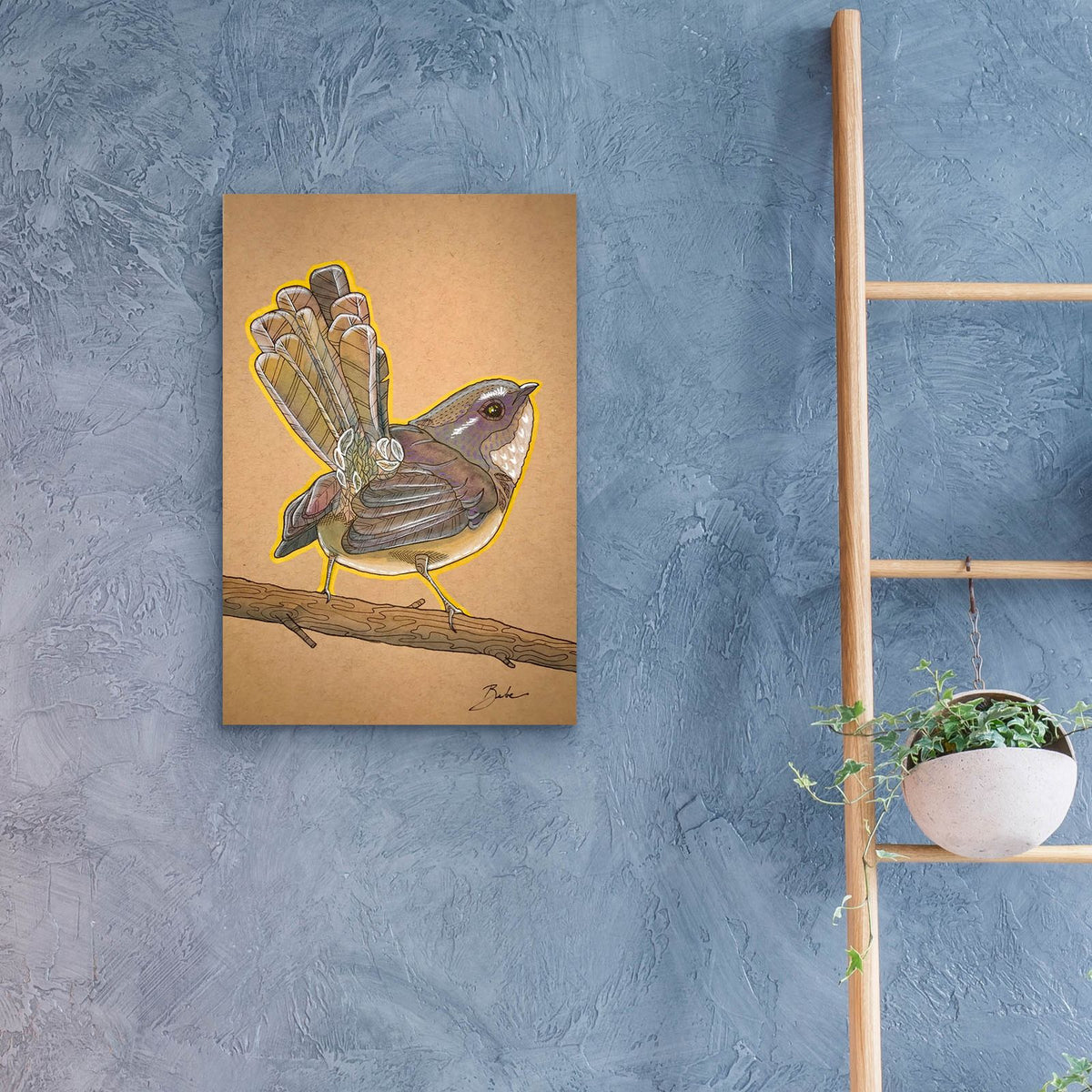 Tails Up by Bebe Keith - 16x24 acrylic wall art in a room