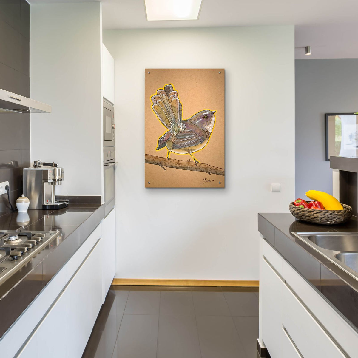 Tails Up by Bebe Keith - 24x36 acrylic wall art in a room