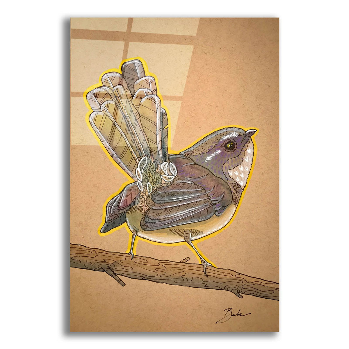 Tails Up by Bebe Keith acrylic glass wall art