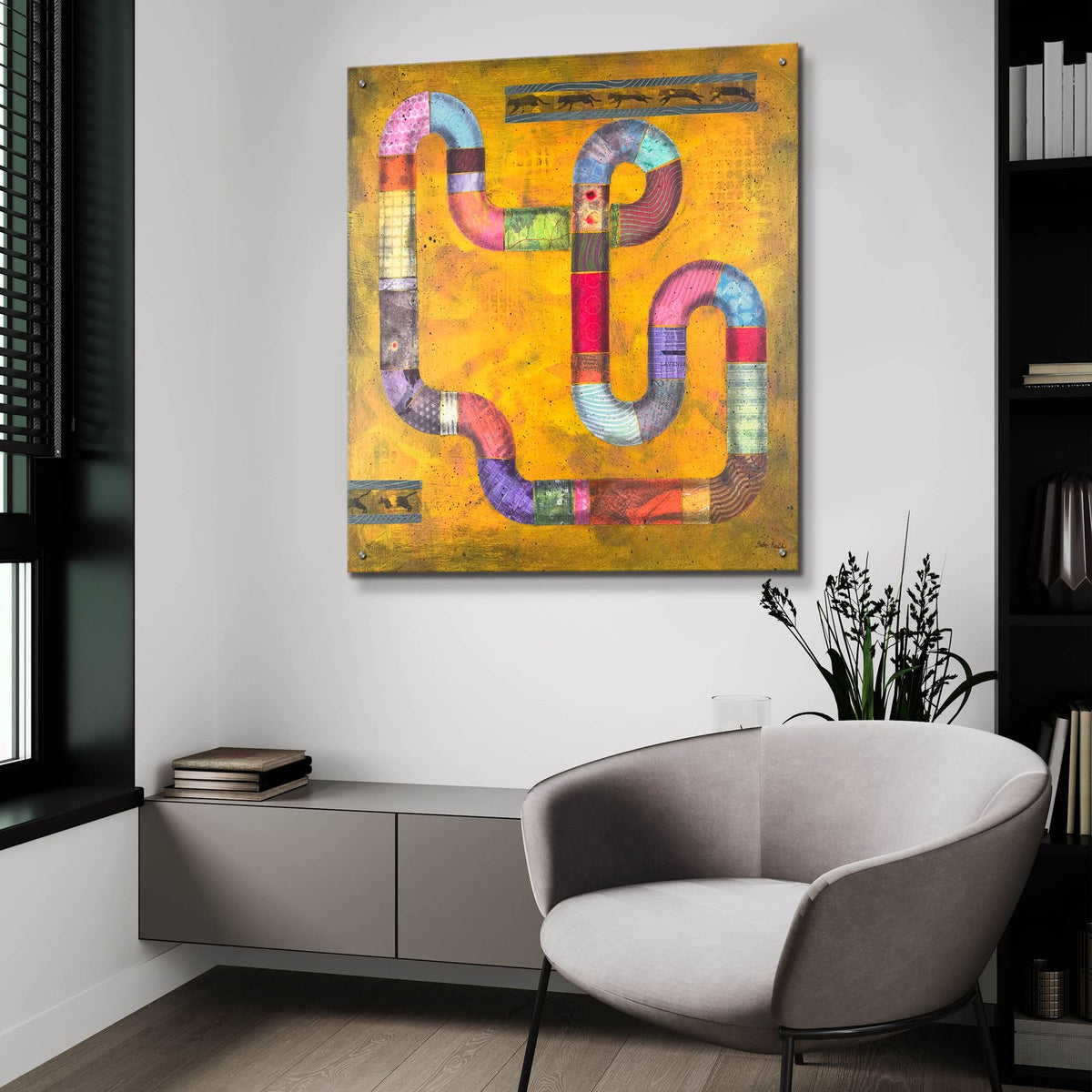 The Art Of Play 4 by Bebe Keith - 36x36 acrylic wall art in a room