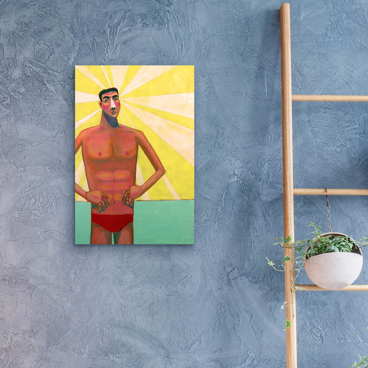 The Lifeguard by Bebe Keith - 16x24 acrylic wall art in a room