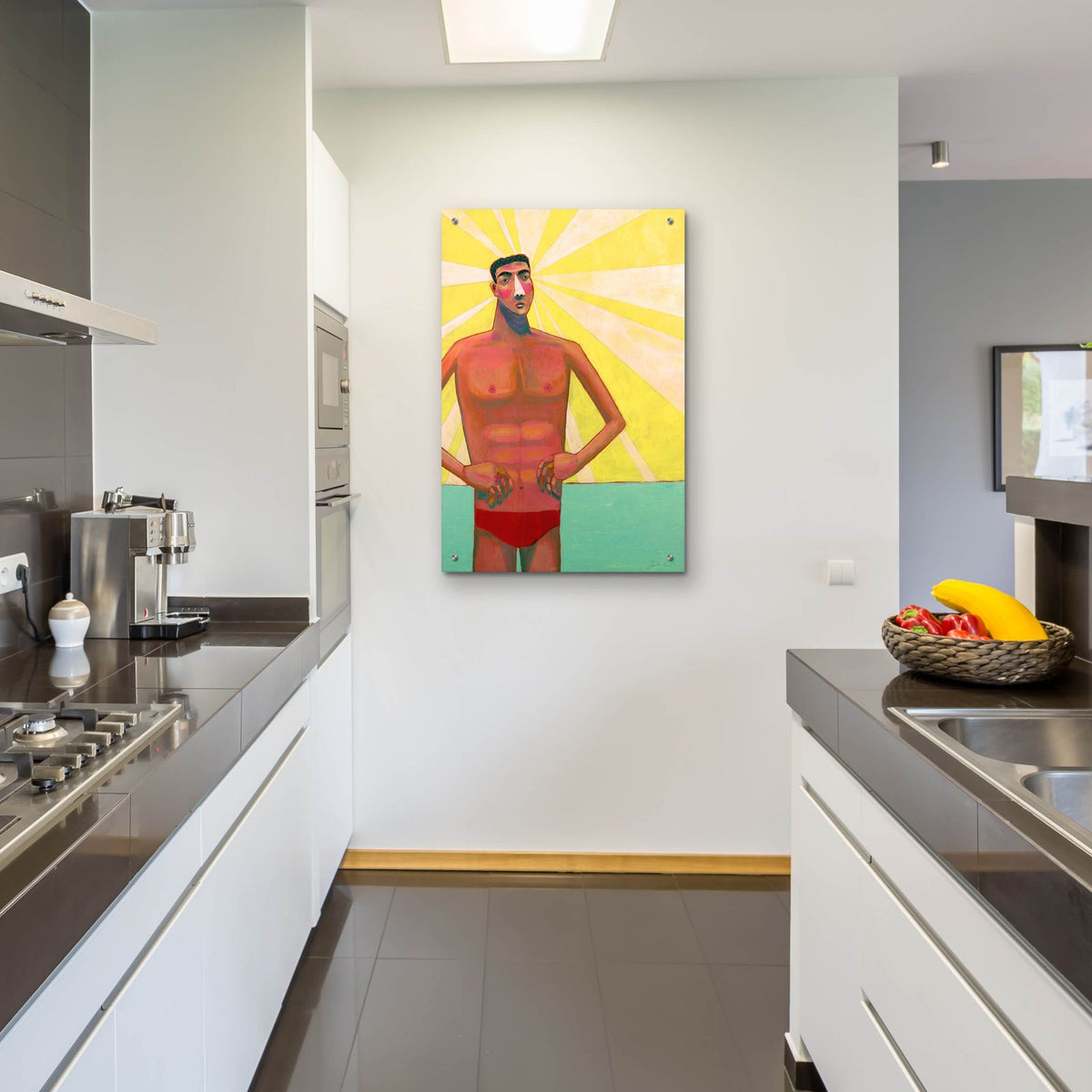 The Lifeguard by Bebe Keith - 24x36 acrylic wall art in a room
