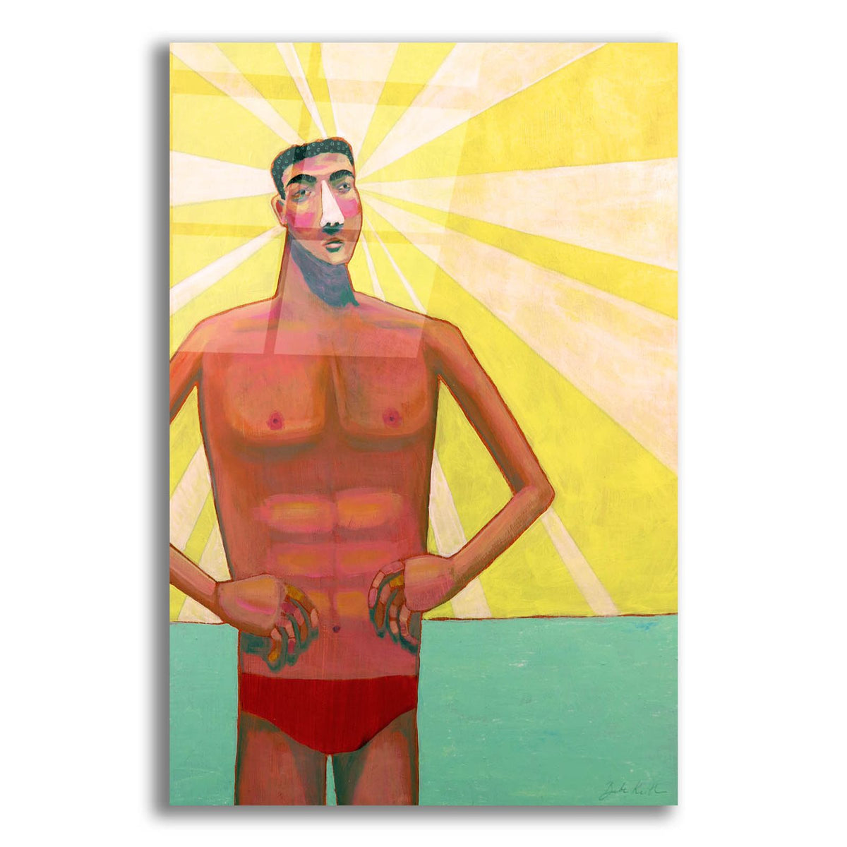 The Lifeguard by Bebe Keith acrylic glass wall art
