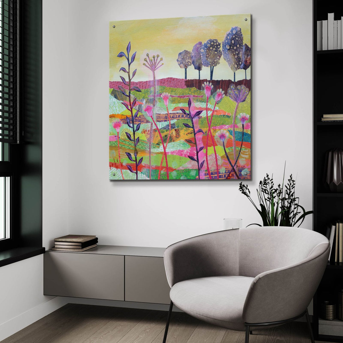 The Prairies Are Proud Big by Bebe Keith - 36x36 acrylic wall art in a room