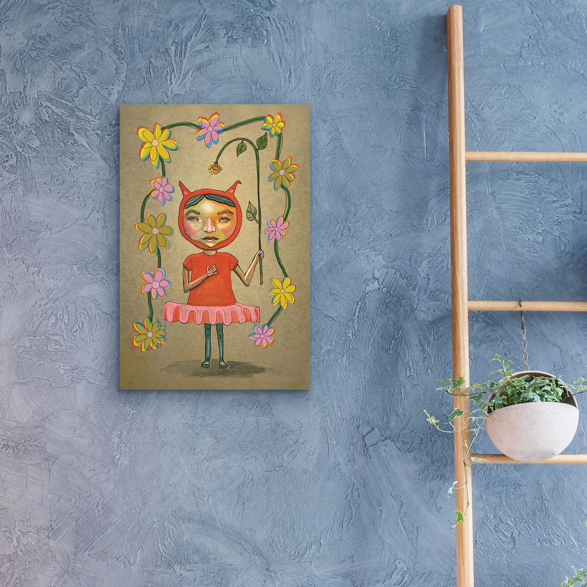 Tutu And Flowers by Bebe Keith - 16x24 acrylic wall art in a room