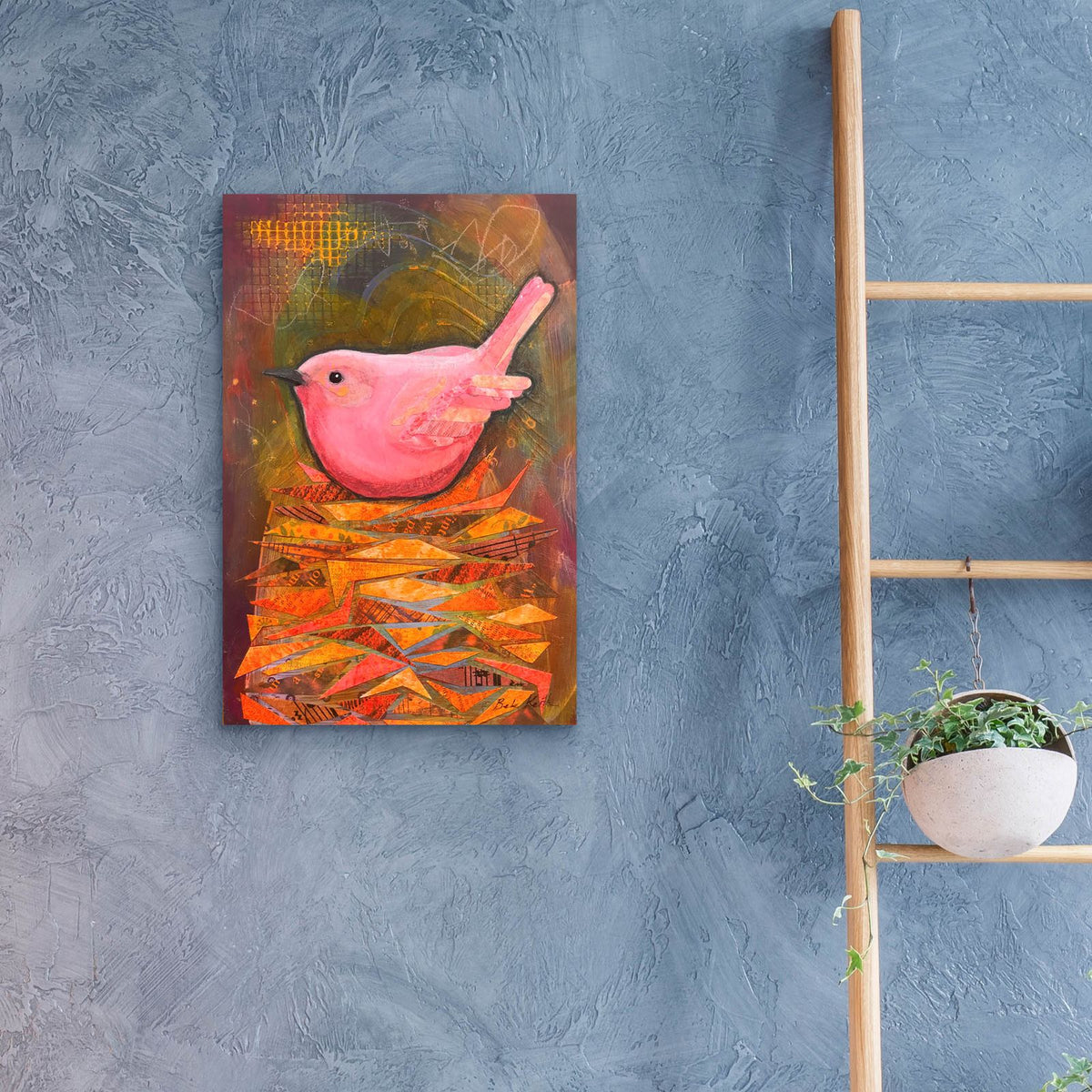 Waiting by Bebe Keith - 16x24 acrylic wall art in a room