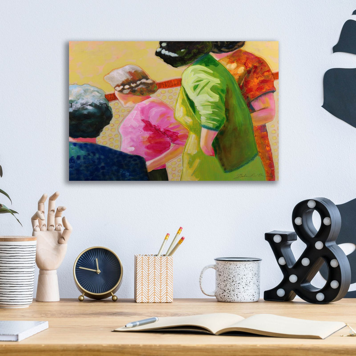 Well Now, Who's That by Bebe Keith - 16x12 acrylic wall art in a room