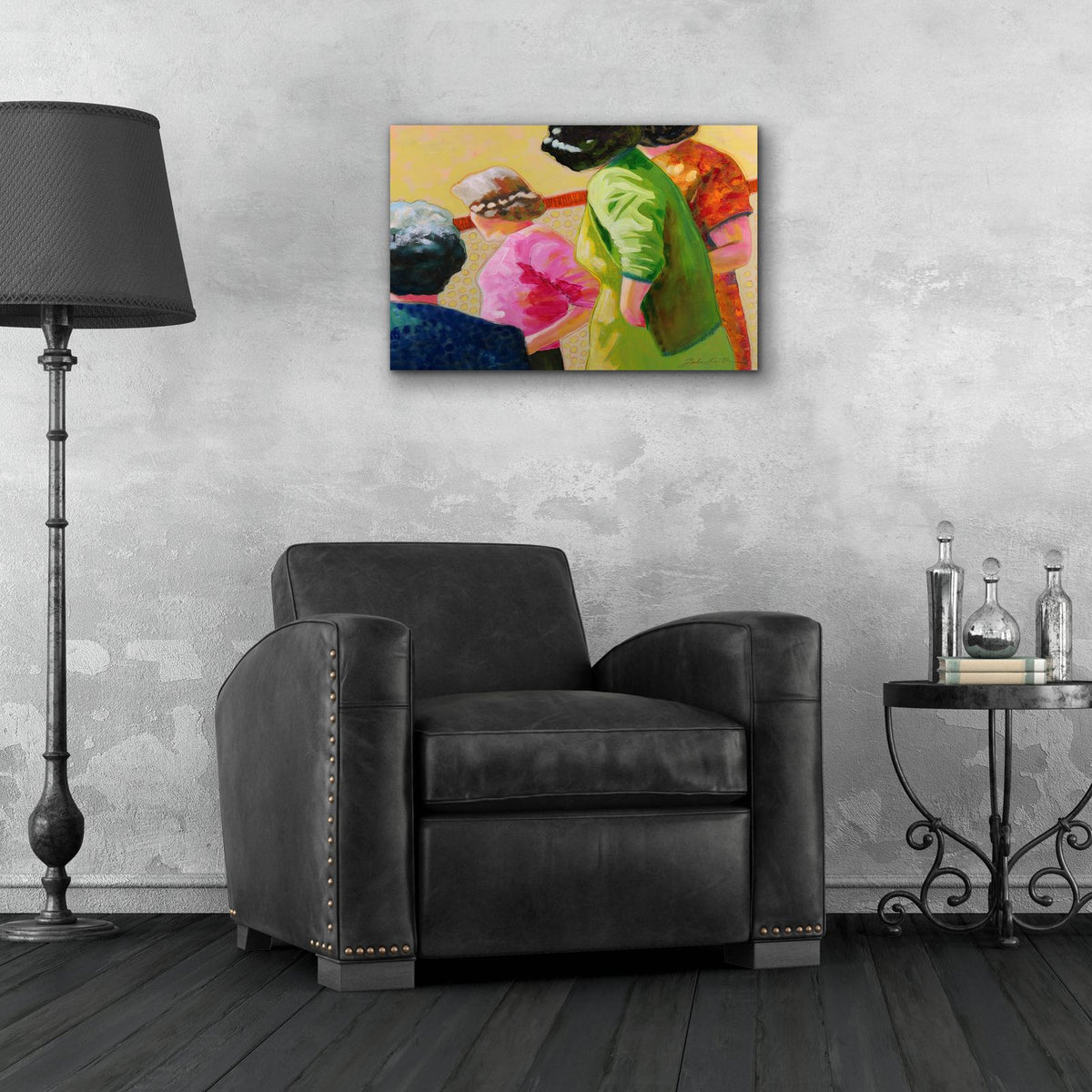 Well Now, Who's That by Bebe Keith - 24x16 acrylic wall art in a room