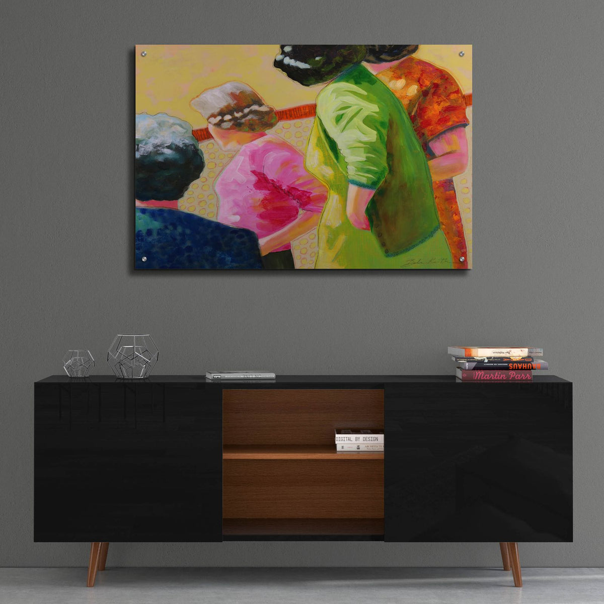 Well Now, Who's That by Bebe Keith - 36x24 acrylic wall art in a room