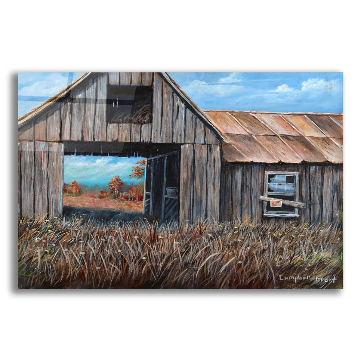 Abandoned Barn by Campbell Frost acrylic glass wall art
