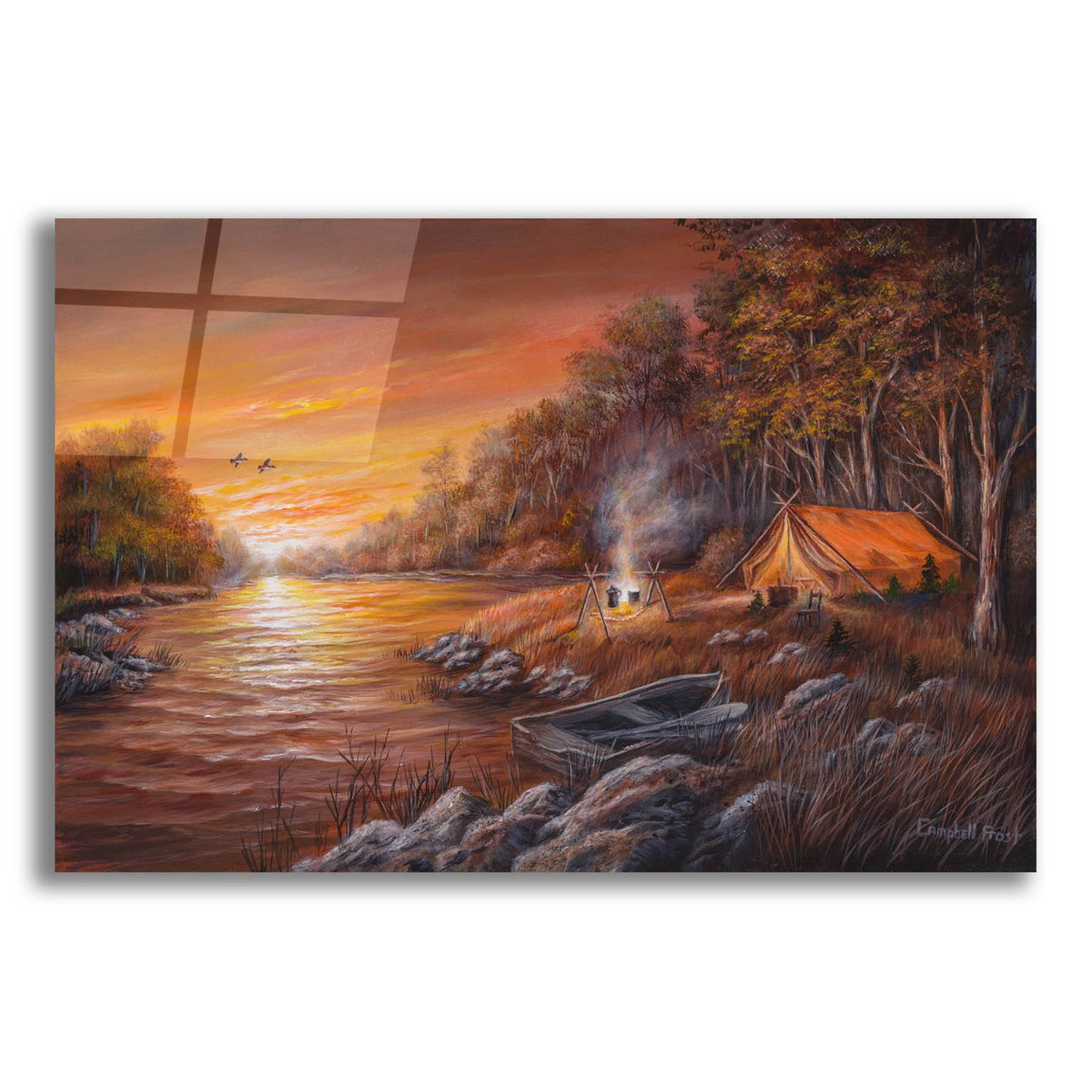 Autumn Campsite by Campbell Frost acrylic glass wall art