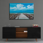Beach Pier by Campbell Frost - 36x24 acrylic wall art in a room