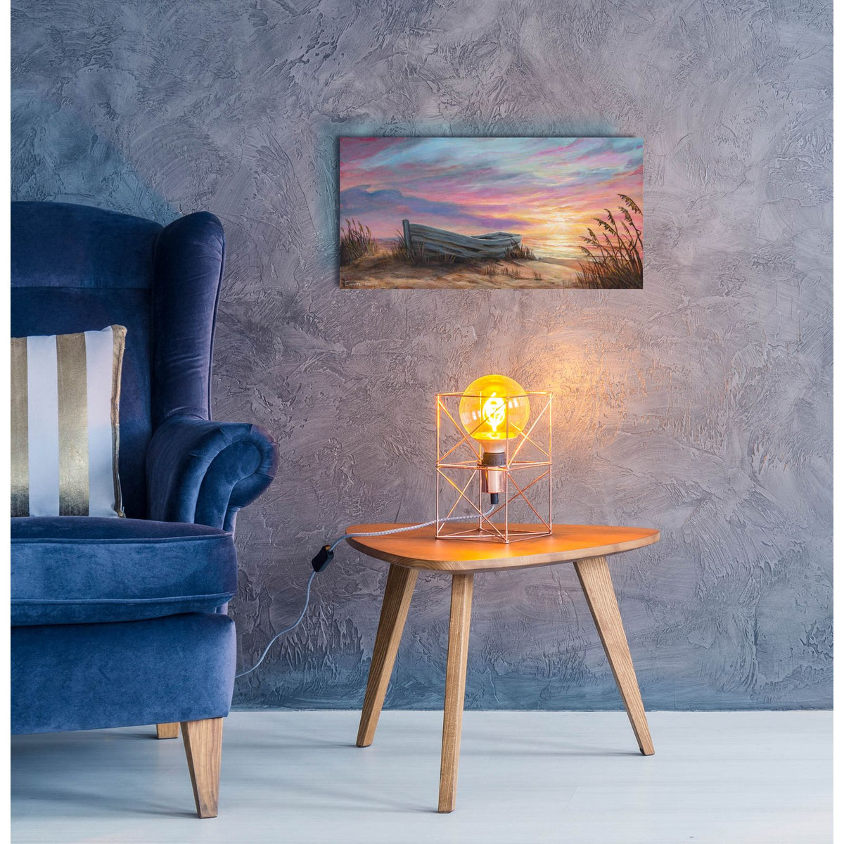 Beached by Campbell Frost - 24x12 acrylic wall art in a room