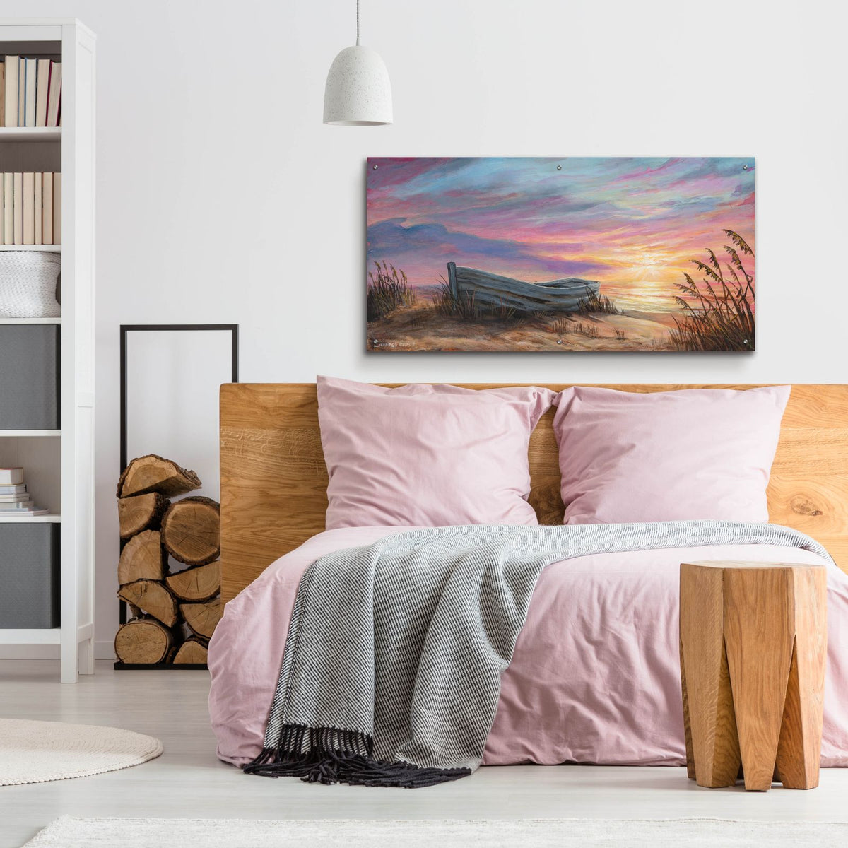 Beached by Campbell Frost - 48x24 acrylic wall art in a room