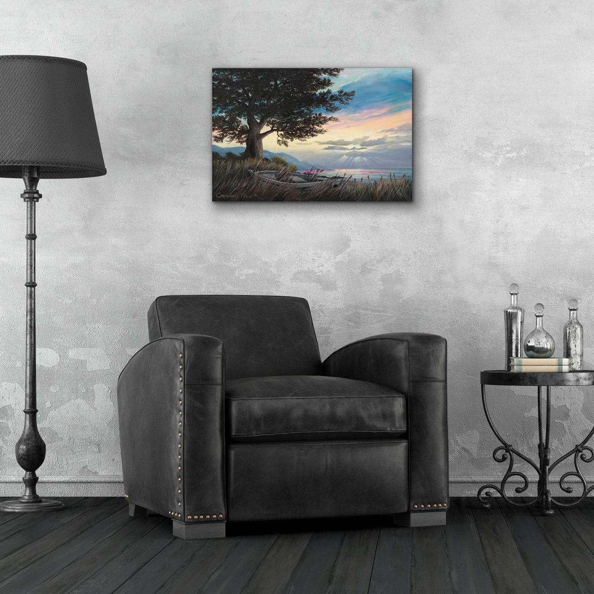 Blue Ridge Morn by Campbell Frost - 24x16 acrylic wall art in a room
