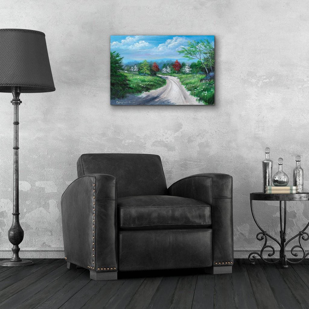 Country Road by Campbell Frost - 24x16 acrylic wall art in a room