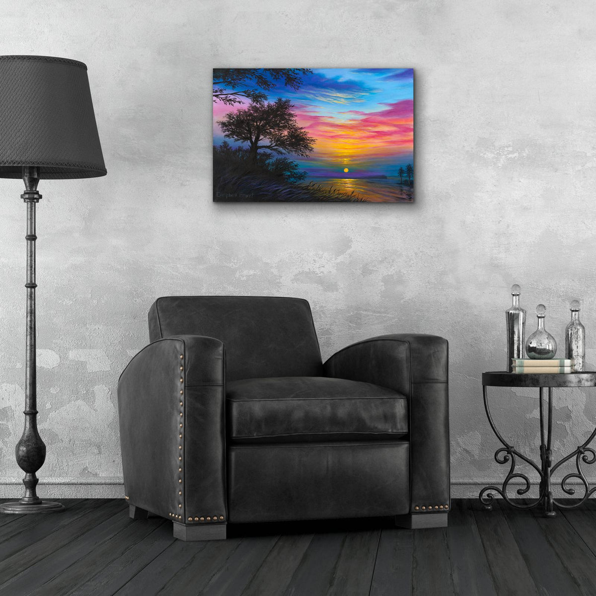 Eventide by Campbell Frost - 24x16 acrylic wall art in a room