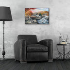 Fishing By The Mill by Campbell Frost - 24x16 acrylic wall art in a room