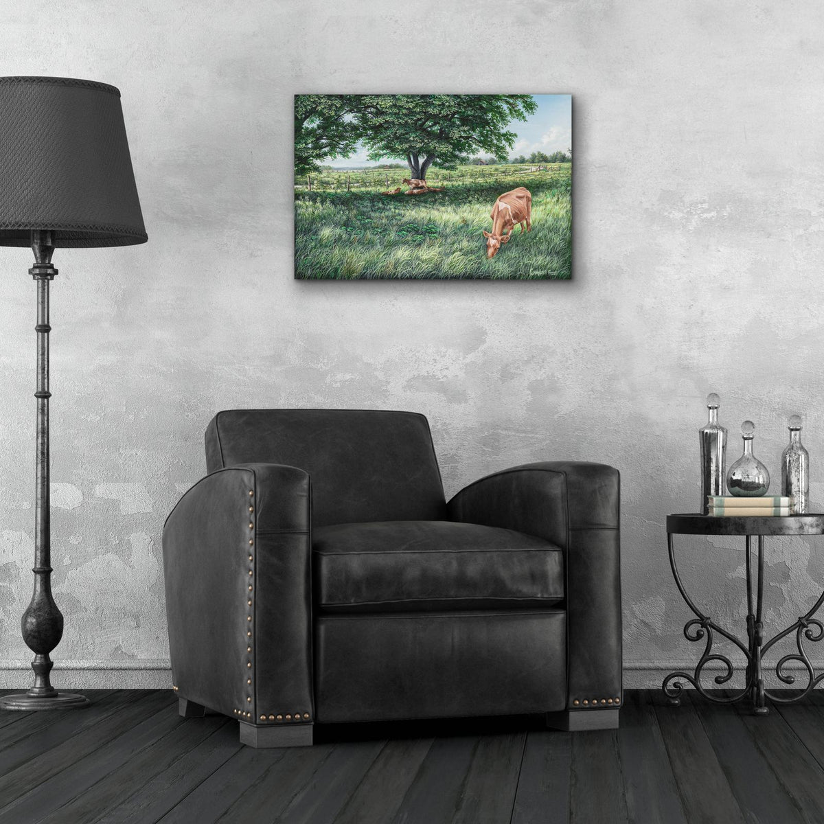 Grazing by Campbell Frost - 24x16 acrylic wall art in a room