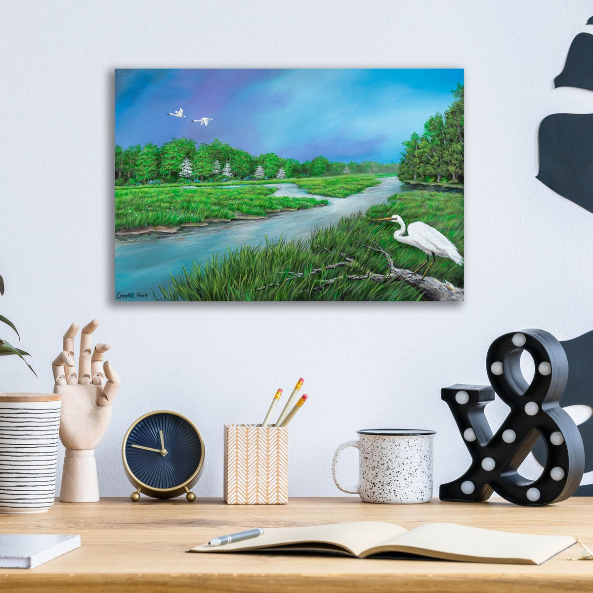 Low Country by Campbell Frost - 16x12 acrylic wall art in a room