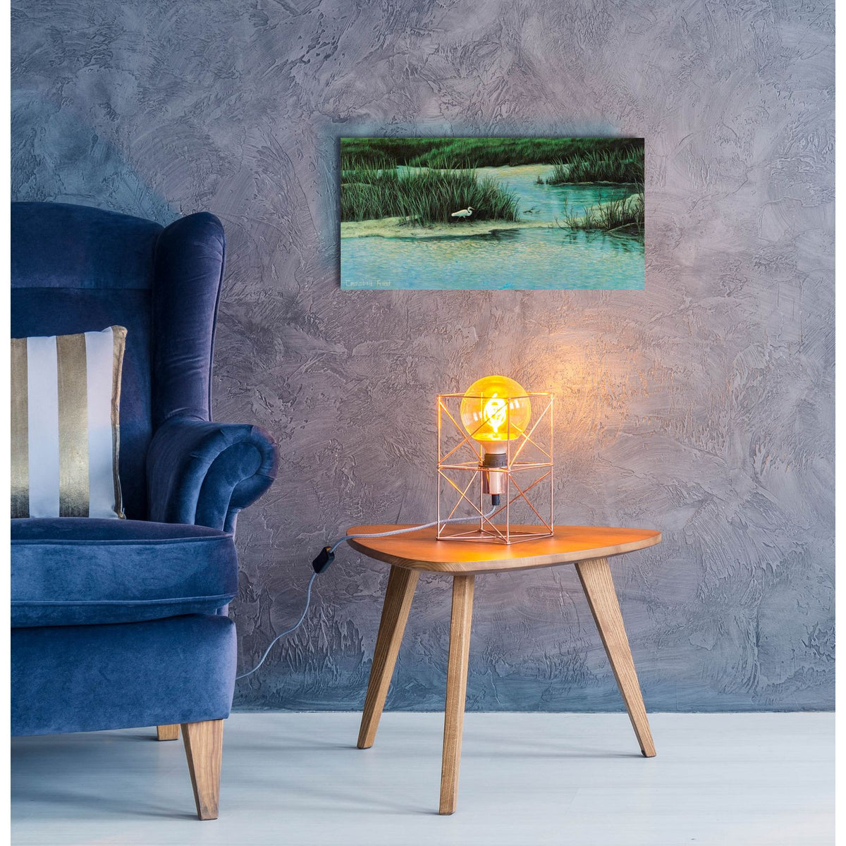Marsh Life by Campbell Frost - 24x12 acrylic wall art in a room