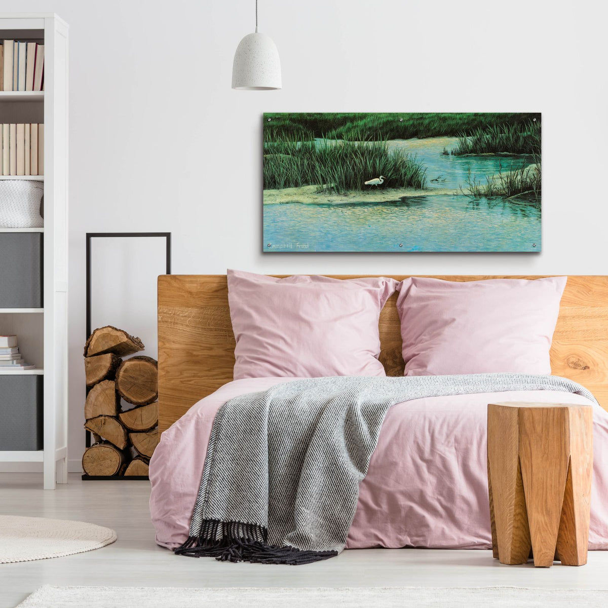 Marsh Life by Campbell Frost - 48x24 acrylic wall art in a room