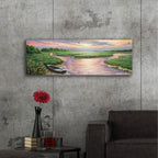 Marsh Sunset by Campbell Frost - 48x16 acrylic wall art in a room