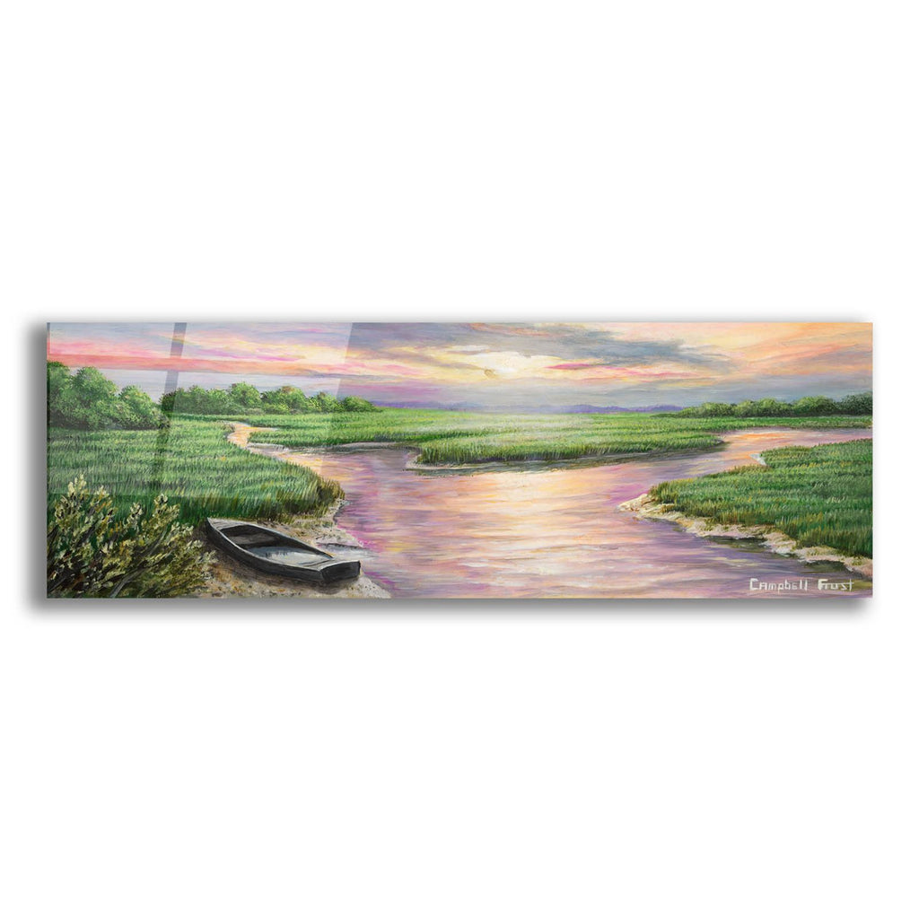 Marsh Sunset by Campbell Frost acrylic glass wall art