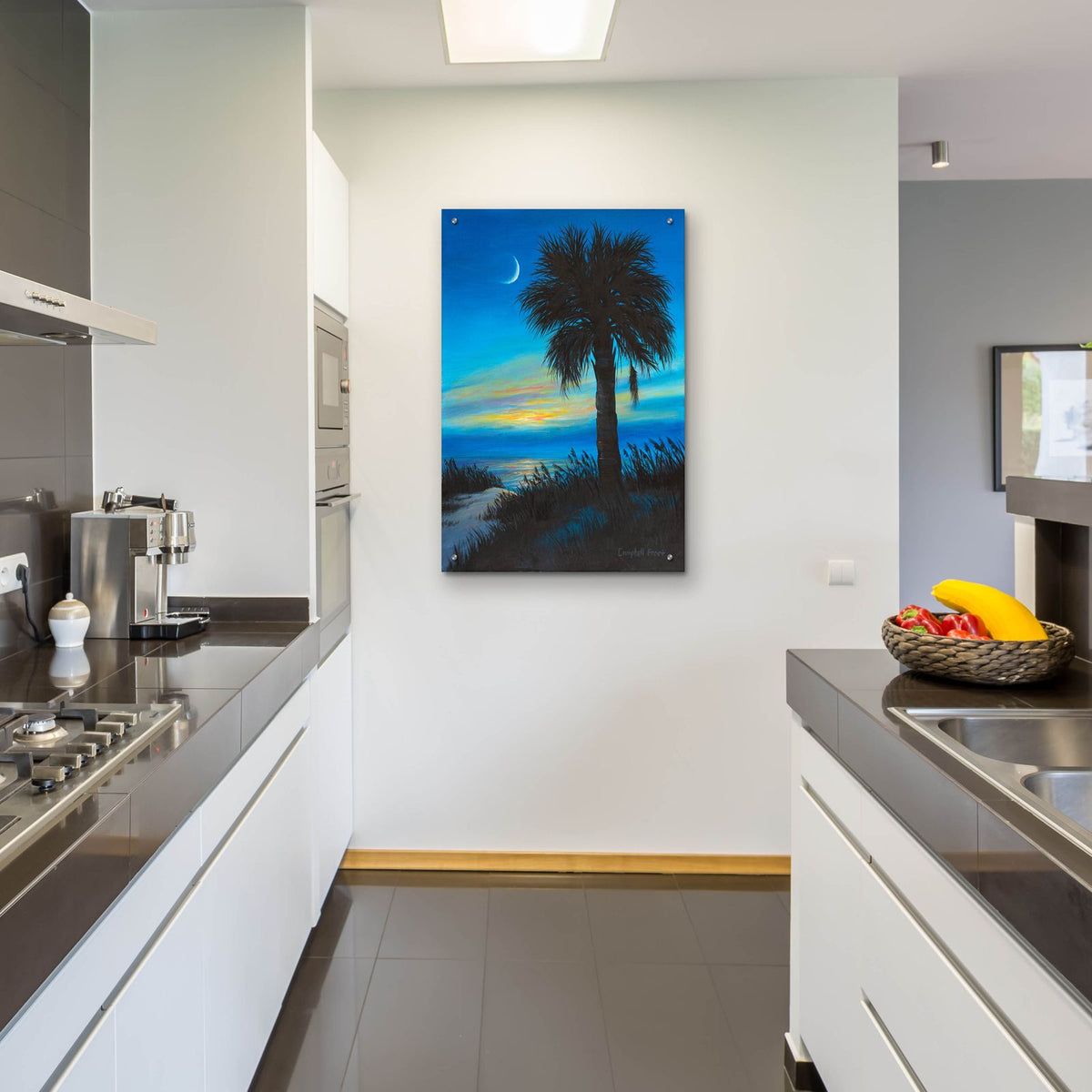 Palmetto Dusk by Campbell Frost - 24x36 acrylic wall art in a room