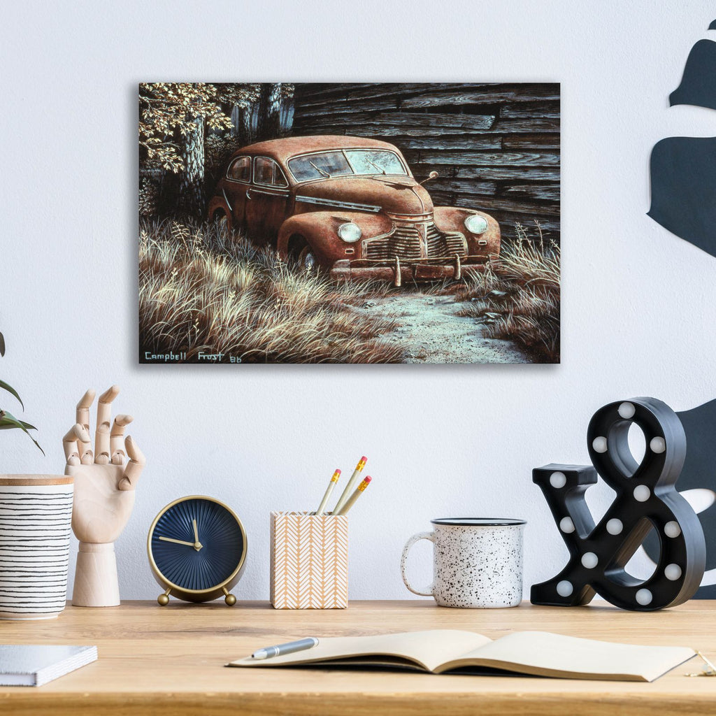 Parking Space by Campbell Frost - 16x12 acrylic wall art in a room