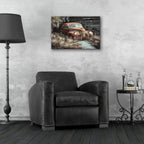 Parking Space by Campbell Frost - 24x16 acrylic wall art in a room