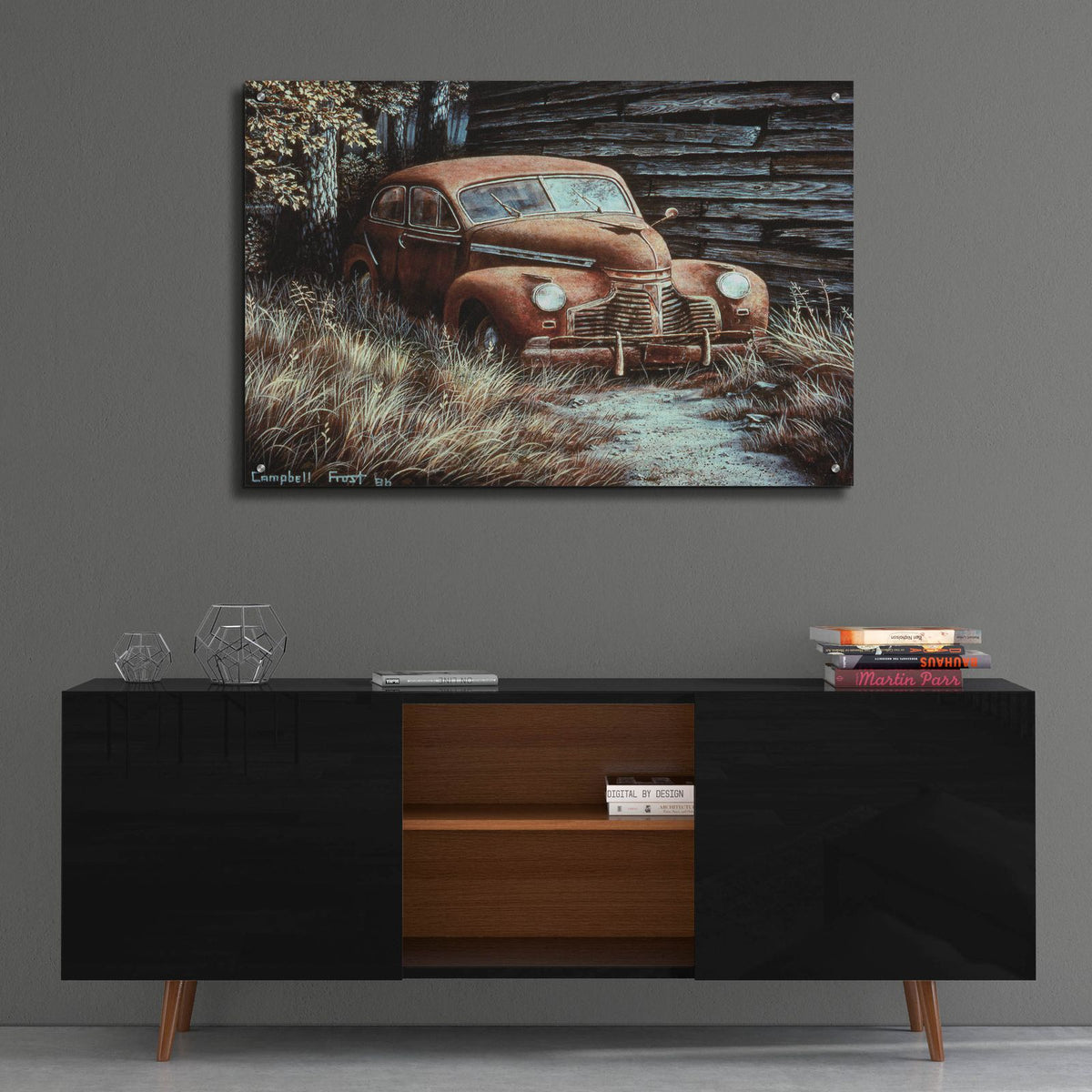 Parking Space by Campbell Frost - 36x24 acrylic wall art in a room