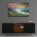 Smokey Dawn by Campbell Frost - 36x24 acrylic wall art in a room