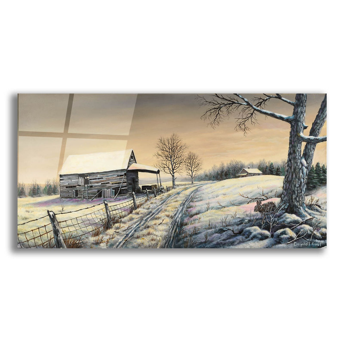 Snowy Lane by Campbell Frost acrylic glass wall art