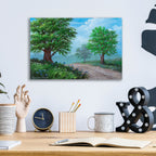 Spring Country Road by Campbell Frost - 16x12 acrylic wall art in a room