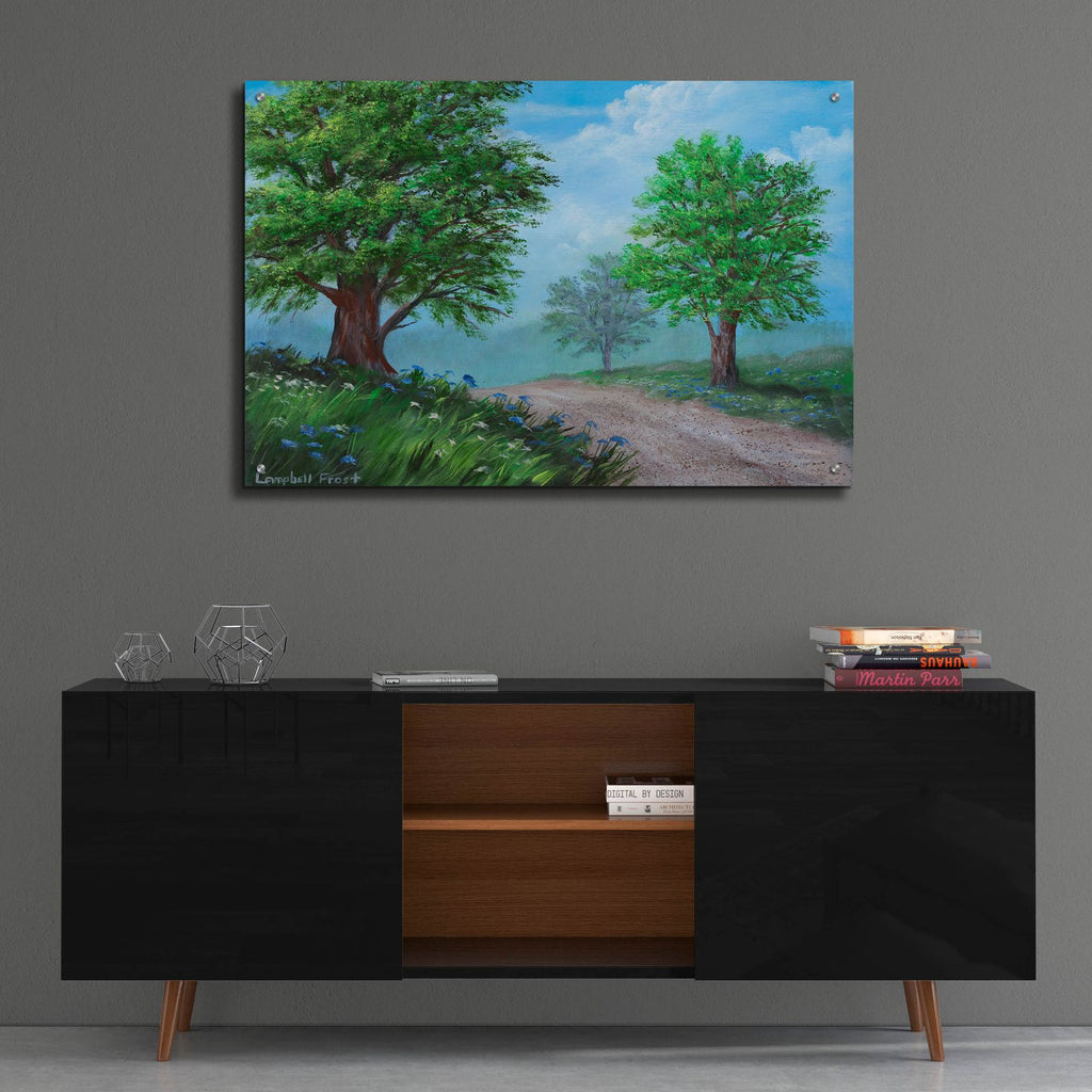 Spring Country Road by Campbell Frost - 36x24 acrylic wall art in a room