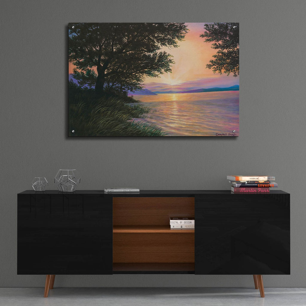 Sunrise At Norris Lake by Campbell Frost - 36x24 acrylic wall art in a room