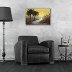 Sunset Path To The Beach by Campbell Frost - 24x16 acrylic wall art in a room
