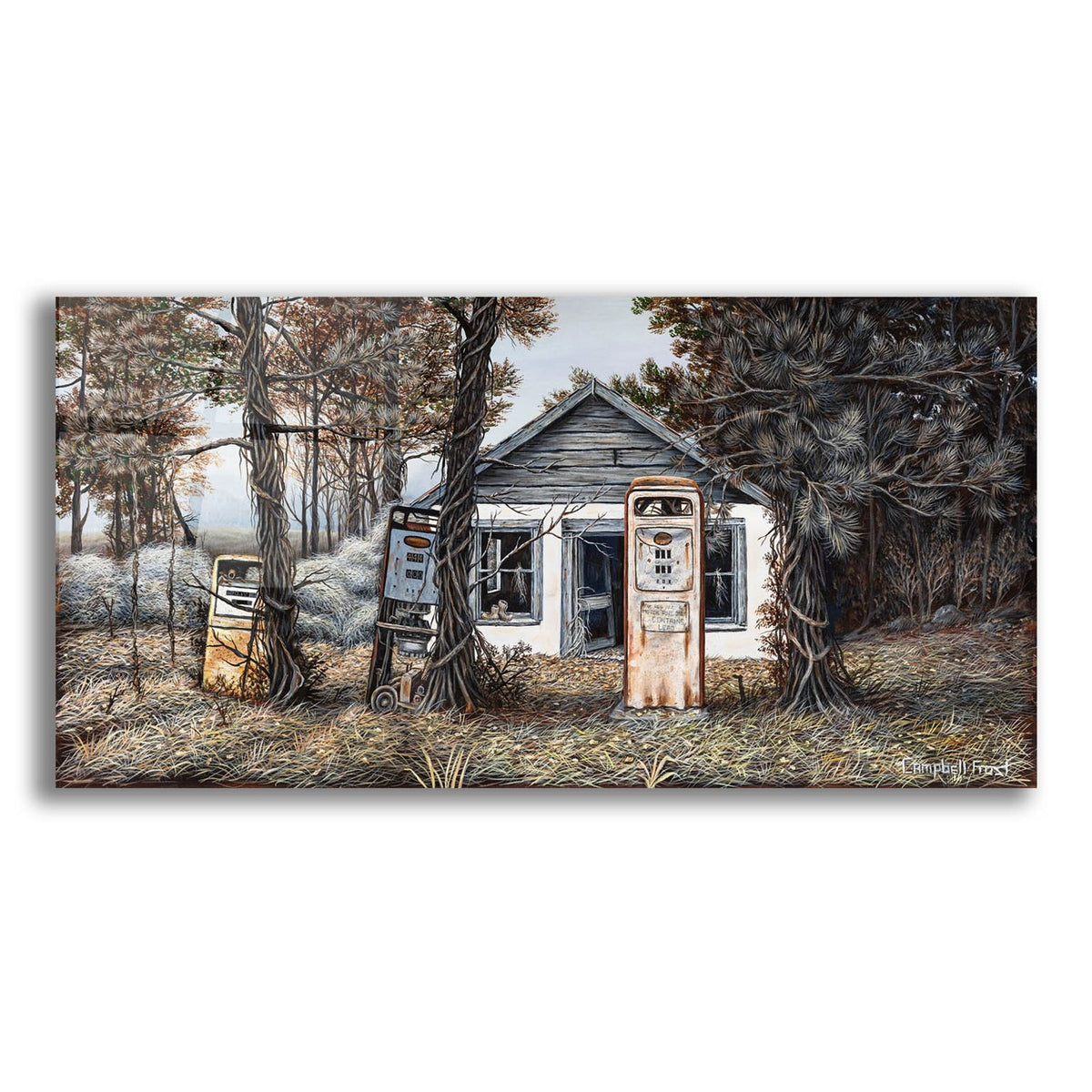 Twenty-six Cents A Gallon by Campbell Frost acrylic glass wall art