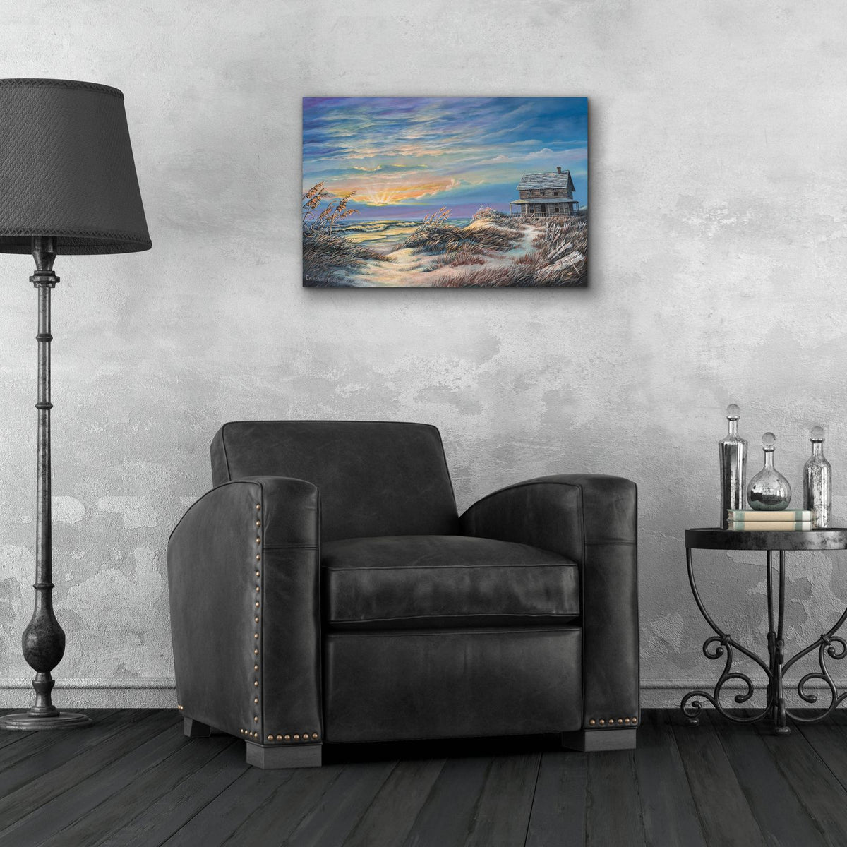 Yesterdays Sunrise by Campbell Frost - 24x16 acrylic wall art in a room